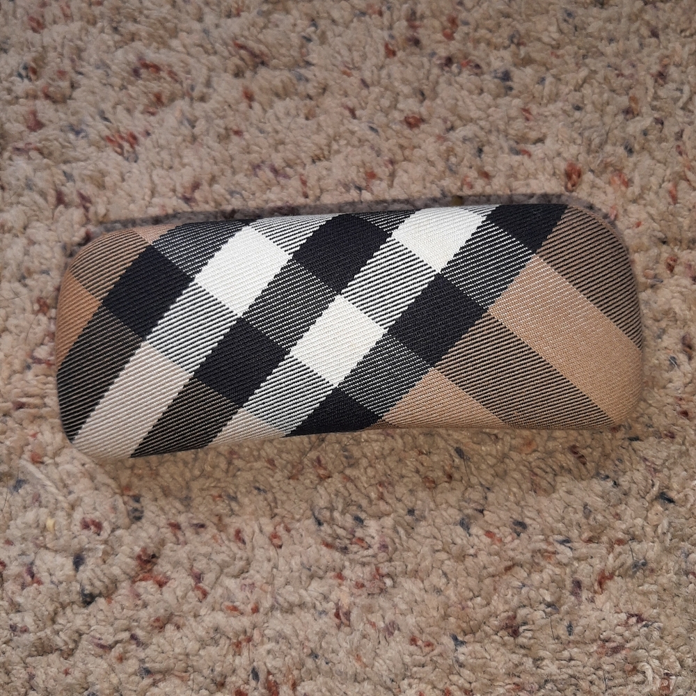 Burberry Nova Check Print Glasses Case
